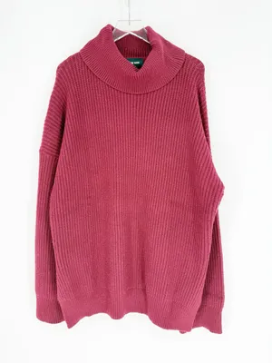 All the Ways Delta Chunky Knit Turtleneck Tunic Sweater M thumbnail 2