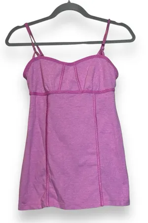 Lululemon Athletica Ariel Tank Top Womens Sleeveless Pink Activewear Sz 6‎ thumbnail 1