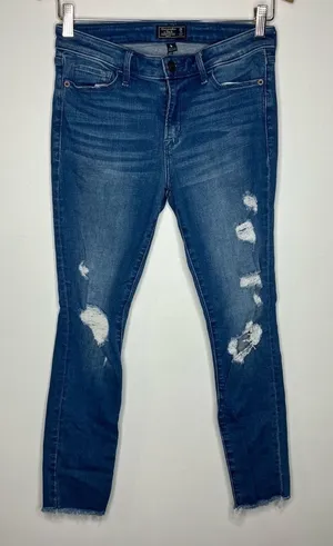 Abercrombie & Fitch Harper low rise ankle jeans distressed size‎ 26/2R thumbnail 1