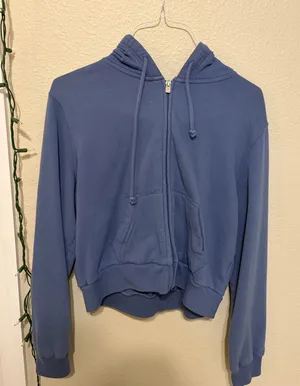 Hollister Cropped Zip-Up Hoodie thumbnail 1