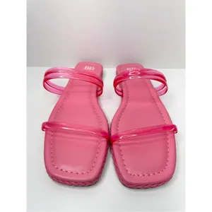 Nordstrom Jelly Strap Sandals Size 6 BP‎ Viola Barbie Pink Braided Square Toe thumbnail 4