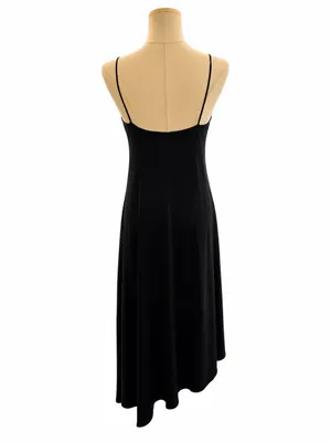 Zara Collection Women’s Small Black Asymmetrical Midi Slip Dress thumbnail 3