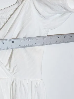Lulus White Wrap Look Long Sleeve Mini Dress Size Medium thumbnail 5