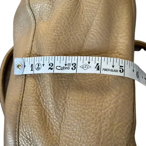 Cole Haan Gold Pebbled Leather Large Hobo Bag Pink Interior‎ thumbnail 10