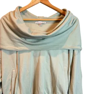 Young‎ Fabulous & Broke Cowl Neck Sweatshirt Pullover Light Green Size S thumbnail 7