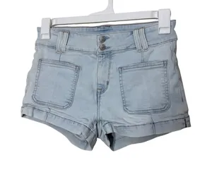 American Eagle Outfitters Denim Shorts Light‎ Wash Size 4 Next Level Stretch thumbnail 1