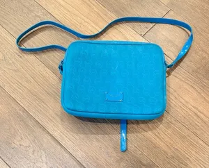 Michael Kors Blue Neoprene Fabric iPad Tablet Case Sleeve Zip Bag 10.5" x 8.5" thumbnail 1