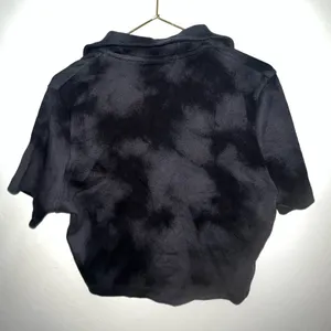Jordan collared knit top in smoke gray‎ large thumbnail 6
