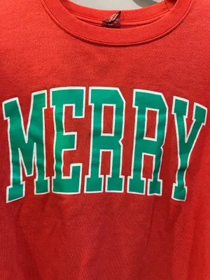 Comfort Colors Dec 25th Merry Holiday Christmas Crewneck Sweatshirt thumbnail 3