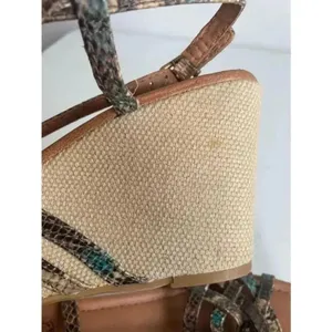 Women's Lucky Brand‎ Brown and Turquoise Wedges Size 8 thumbnail 8