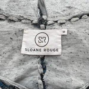 Sloane Rouge Oversized Tee Size Medium M Chiffon Bandana Trim‎ thumbnail 3