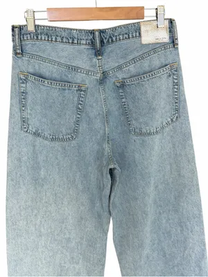 Rag & Bone - Sofie Two Tone Double Indigo Ultra Wide Leg Jeans Sz 29 thumbnail 5