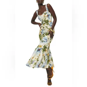 REFORMATION Irisa Dress In Botanis, Size 2, $278 thumbnail 6