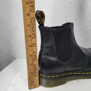 Dr. Martens Nappa Chelsea Boots Womens 7 Mens 6 Black Leather Pull On Airwair thumbnail 6