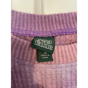 Wild Fable Top Waffle Knit Tie-Dye‎ Purple Raglan Sleeve M NWT Soft Girl Grunge thumbnail 3