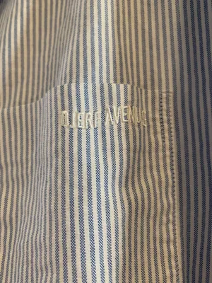 Djerf Avenue Breezy Classic Shirt Blue striped thumbnail 2