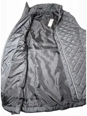 Women's Banana Republic Quilted Puffer Vest Grey Size L NWT thumbnail 3