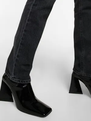 Agolde Freya High Rise Slim Jeans Charcoal Black Gray Womens Size 29‎ thumbnail 4