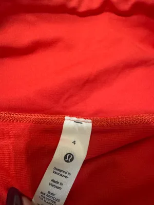 Lululemon Speed Up shorts 4” size 4 carnation red brand new thumbnail 4
