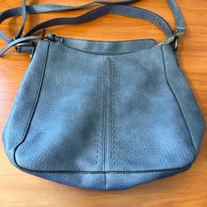 Montana West‎ Shoulder Purse Bag Blue Stud Detail Western Neutral Basic thumbnail 2