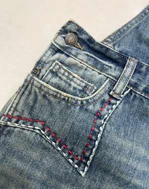 International Premium Jeans Levi's Styled womens Premium Vintage Overalls Blue Medium 100%cotton. thumbnail 2