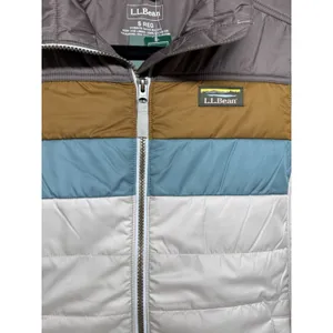 L.L. Bean Mountain Classic Puffer Jacket‎ Taupe Brown/Gray Birch Women's Small thumbnail 8
