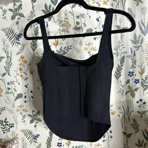 NWT Skims Bonded‎ corset group long corset onyx size XS black thumbnail 9