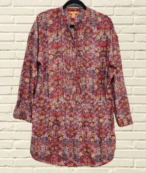 Joe Fresh -1015 vintage floral dress size 10‎ Large thumbnail 1