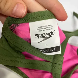 Speedo green bikini‎ top women’s size large thumbnail 4