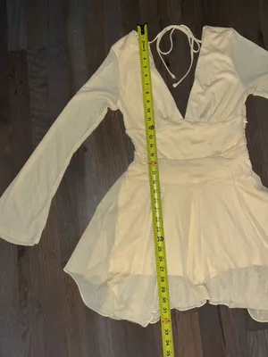 NWT Wild Fable Yellow Romper Dress Medium Fairycore Coquette Cottagecore thumbnail 5