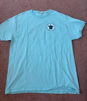 Charleston Beach Turtle Tee Blue Size L thumbnail 1