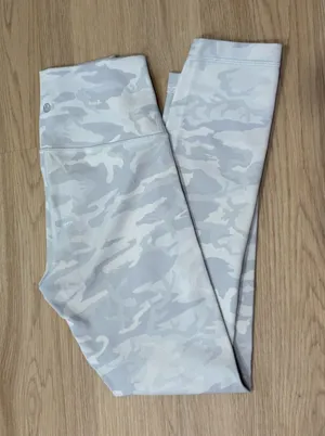 Lululemon White Camo Leggings thumbnail 1