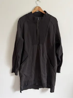 Anthropologie Daily Practice Sweatshirt Meru Brown Dress Size XL thumbnail 2