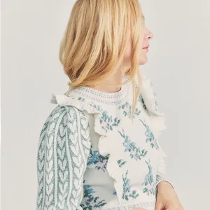 LoveShackFancy Warwick Pullover Sweater in Dew Drop Cream thumbnail 2