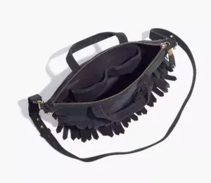 Madewell Transport Suede Fringe Crossbody Bag thumbnail 2
