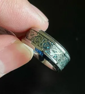Blue silver dragon ring size 7 thumbnail 7