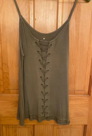 American Eagle Outfitters Green Top thumbnail 1