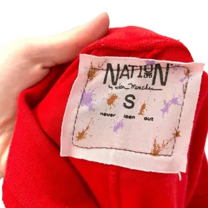Nation LTD Red Jogger Sweatpants Super Lightweight‎ Size Small thumbnail 6
