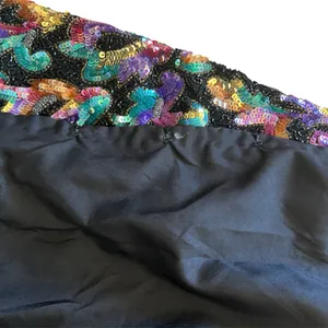 Laurence Kazar Vintage Black Multicolor Sequin Beaded Blazer | Large thumbnail 5