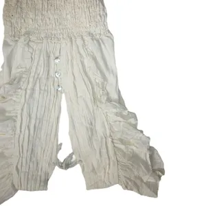 NWT Jen's Pirate Booty Purple Rain Maxi in Natural Ivory V-neck Tiered Dress M thumbnail 8