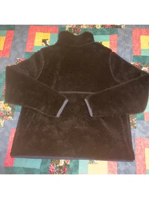 L.L.Bean Sherpa Fleece Sweater Woman’s XL Reg Black Pullover Jacket Outdoor thumbnail 4