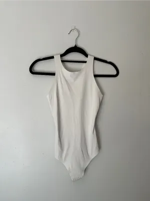 Aerie smoothez White One-Piece Bodysuit thumbnail 4
