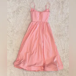 NWOT HOUSE OF CB LOLITA Apricot Corset Fit & Flare Midi Sundress Sundress XS thumbnail 10