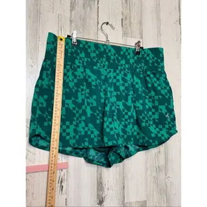 JoyLab Green Geometric Active Shorts Women’s XL High Waist Workout Running Short thumbnail 5