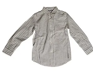 NWT Cat & Jack Boy's Blue/White Striped Shirt Size X-Small thumbnail 1