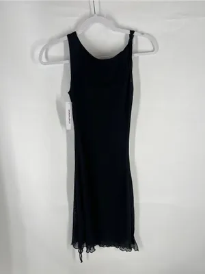 Princess Polly Bella Luna Ruched Mini Dress Black US 0 NWT thumbnail 2