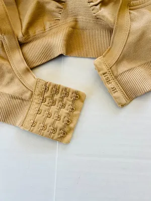 HOFISH‎ Bundle 2 Sz M Tan Full Bust Seamless Nursing Maternity Bras Bralette thumbnail 10