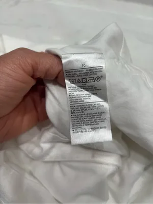 NWOT Banana Republic White Linen-Blend Top thumbnail 7
