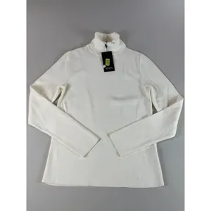 Jones New York Sweater Size M Cream Turtleneck Soft Knit Classic Pullover NWT thumbnail 4