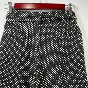 Zara Black/ White Polkadot Wide Leg Pants Size M thumbnail 7